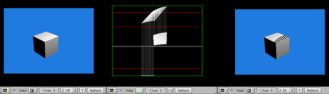 左から通常の Image Preview、Ruma Waveform、Zebra 表示時の Image Preview