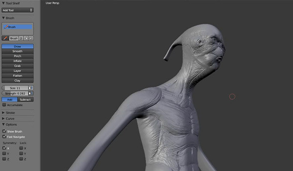 Blender 2 5 1 Sculpt と Multiresolution Blender Jp