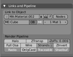 Links and Pipeline パネル